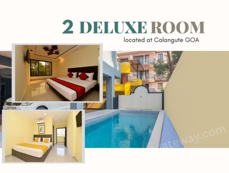 2 Deluxe Room in Calnagute Max 8 person