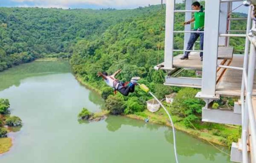 Bungee Jumping in Mayem Lake Goa